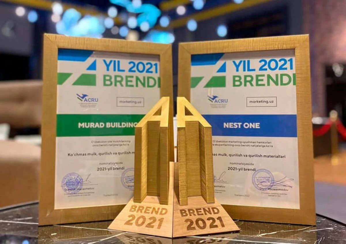 Murad Buildings and Nest One have been named the best brands of the year in the "Real Estate" category.